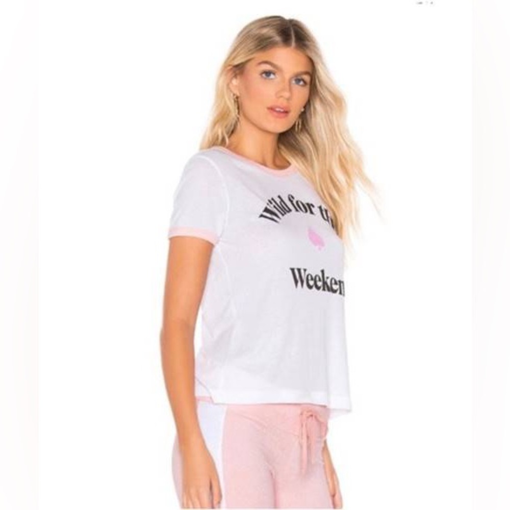 Wildfox Wild for the Weekend Ringer Graphic T-shirt - Picture 3 of 7